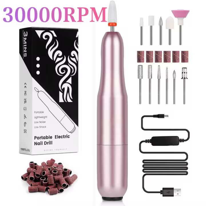 YOKEFELLOW 30000RPM Máquina De Uñas Con USB Herramienta De Manicura Pulidora De Uñas Y Filete Sándwich Para Manicura 2024 - 1