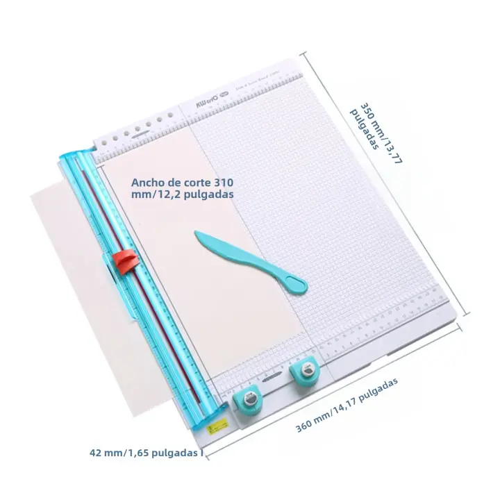 KW-trio 13095 Trimmer De Papel Y Corte De Cartón 7 En 1 Herramienta De Marcado Con Hoja De Papel Para Fotografía Y Manualidades - 1
