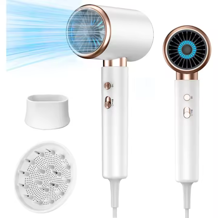 Bizcasa-Secador de Pelo Iónico, 2400W, con Botón Frío/Calor - 1