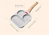 Sartén de Eggs Antiadherente Sartén de Horneado Cuadrado Espátula para Cocinar Cepillo Pequeño Portátil para Camping al Aire Libre - details 8