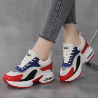 Zapatillas De Deporte Para Mujer Con Plataforma Y Tacón Air Cushion Transpirables Y De Altura Interior Blancas Para Caminar - details 3