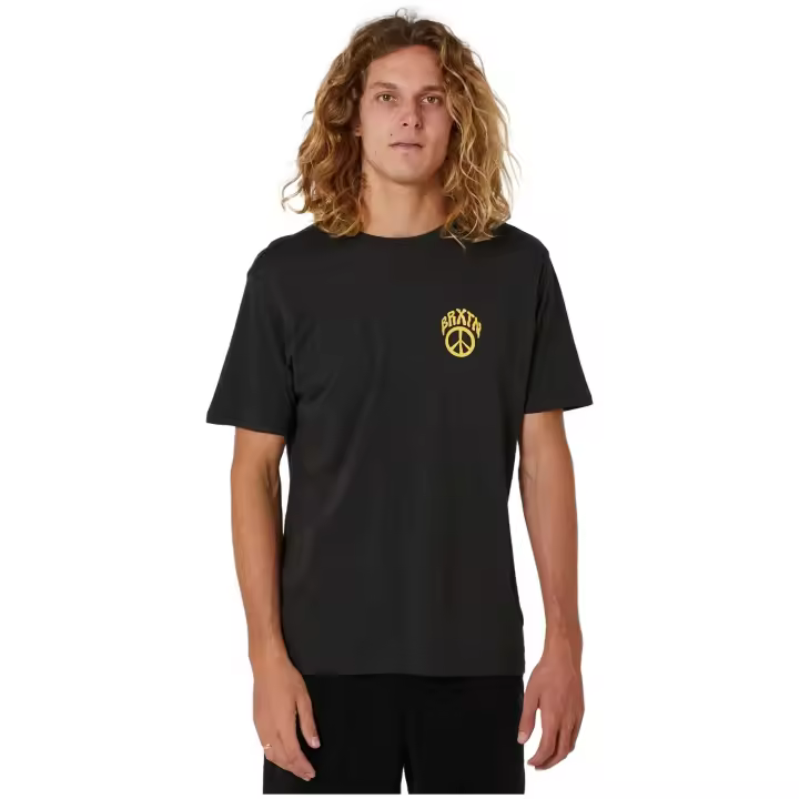 Camiseta de Manga Corta Brixton  para hombre en color negro - 1