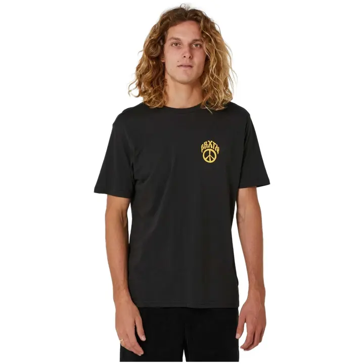 Camiseta de Manga Corta Brixton  para hombre en color negro - 1
