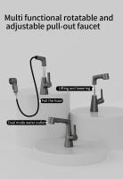Grifo Giratorio De Baño Corea Lavabo Tapa De Cocina Acero Inoxidable Cerámica Material De Válvula Montaje En Superficie - details 0