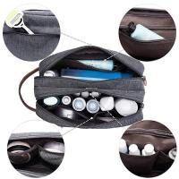 Bolso De Maquillaje Para Hombres Y Mujeres Calidad Superior Organizador De Viaje Impermeable Estuche De Almacenamiento Con Cierre De Cremallera - details 4