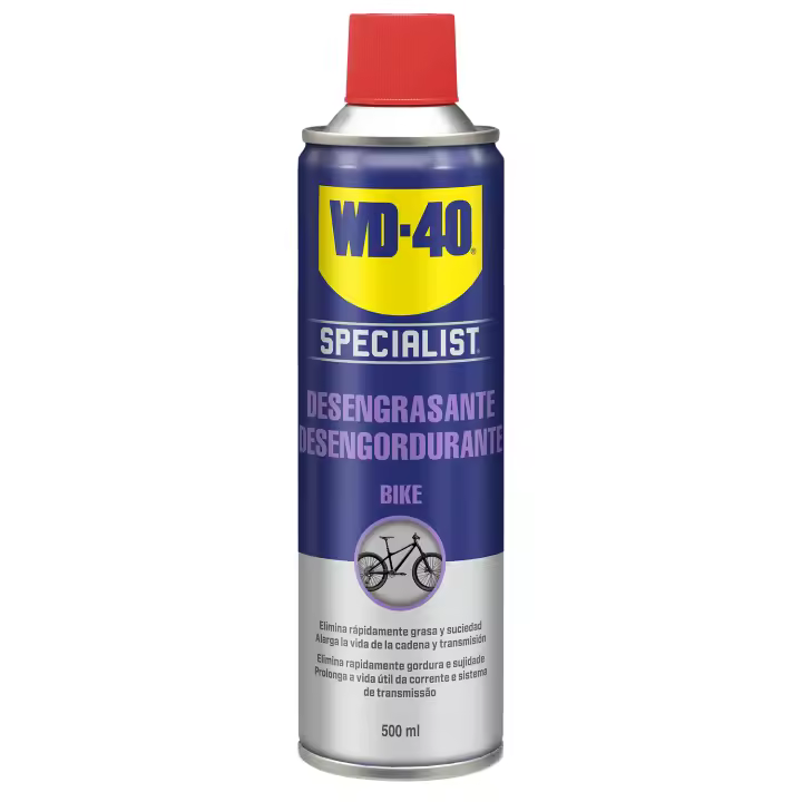 WD 40 WD-40 BIKE Desengrasante Cadenas Bicicleta - Spray 500ml | Elimina Grasa y Suciedad - 1