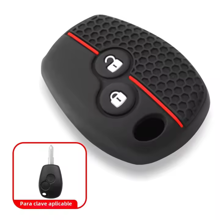 Carcasa De Llave De Coche De Silicona Para Renault Duster Logan Fluence Clio Vivaro Master Traffic Protector De Resina Gel - 1