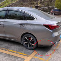Par De Spoiler De Parachoques Trasero Para Coche Universal Fibra De Carbono Protección Anti-Choque Difusor De Borde De Pies Delanteros Y Aretes - details 14