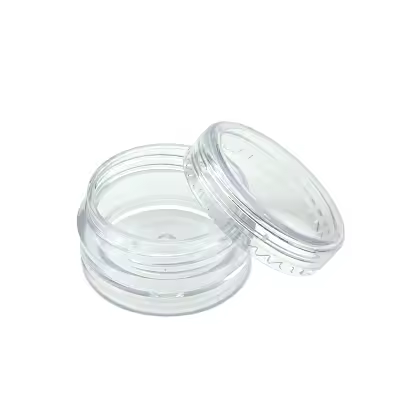 100pcs De 2g/3g/5g/10g/15g/20g Jars De Maquillaje En Plástico Transparente Botellas De Muestras Para Crema De Ojos Y Labios Contenedores De Crema De Maquillaje - 1