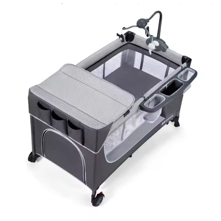 Cuna de viaje Kinderkraft LEODY con accesorios - 1