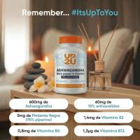 Ashwagandha con Pimienta Negra y Vitaminas B, 600 mg 10% Withanólidos, UP2U Nutrition, 180 Cápsulas, Suministro para 6 Meses - details 0