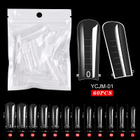 60pcs Extensiones De Uñas Falsas Art Acrílicas UV Gel Polvo Moldes De Escultura Cubiertas Completas Presión En Manicura Suministros Herramientas Para Dedos - details 7