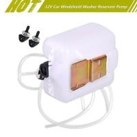 Tanque De Lavadora De Parabrisas De Coche Con Bomba Y Tubo Universal Adecuado Para Coche 2Pin Perfecto Match - details 2
