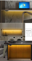 Tira De Luz LED Neón 24V Negra Con Sensor De Movimiento Y Toque De Madera Pantalla Táctil Dimmer Para Dormitorio Cocina Armario - details 4
