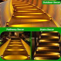 Lámpara Solar LED De Escalera Exterior Impermeable Para Decoración De Balcones Patio Puerta Frontal Y Valla Iluminación De Camino Moderna ABS IP65 - details 10