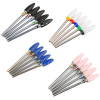 Juego De 5 Piezas De Corte De Cerámica Para Manicura Y Pedicura Broca De Uñas Para Eliminar Gel Herramientas Para Máquina De Uñas Tamaño 3/32 Pulgadas - details 4