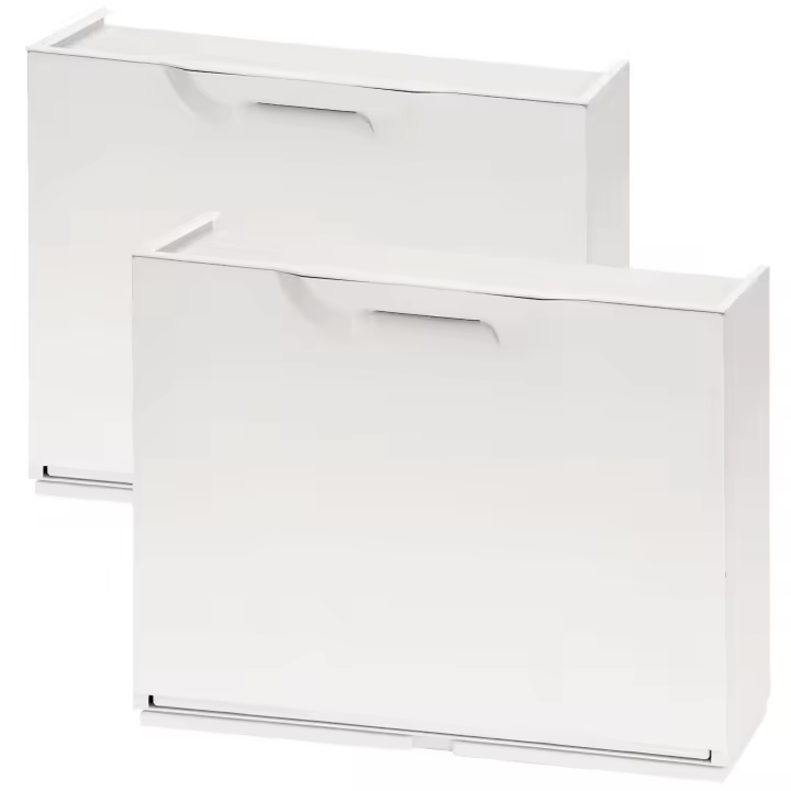 2 Zapateros Polipropileno WELLHOME Unika 40,1x51x17,3cm Blanco - 1