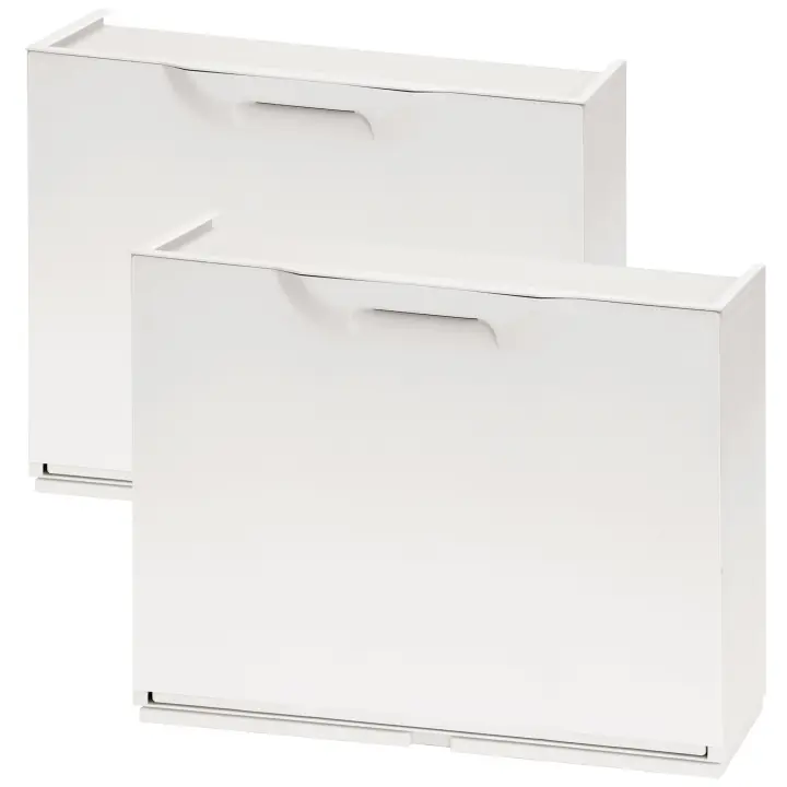 2 Zapateros Polipropileno WELLHOME Unika 40,1x51x17,3cm Blanco - 1