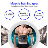 Estimulador Muscular EMS Inteligente Inalámbrico Para Entrenamiento ABdominal Y BRAZO Parches De Ejercicio Recargables Por USB Instrumento De Forma Corporal Portátil Para El Hogar - details 1