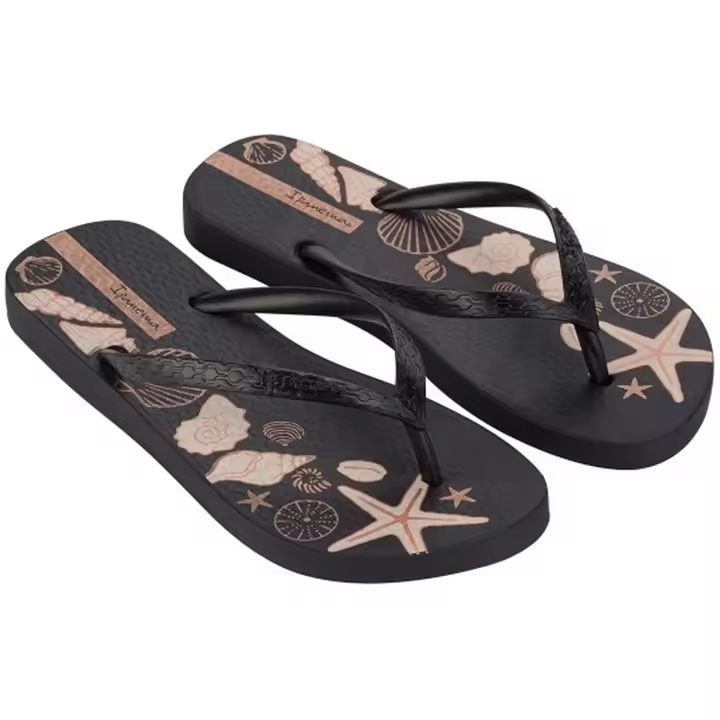 Chanclas Ipanema Classica Happy Xi Mujer Negro/Beige - 1