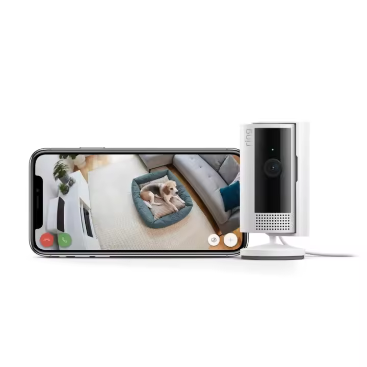 Ring Indoor Camera (2.ª generación) Videocámara con enchufe para mascotas  Vídeo 1080p HD, comunicación bidireccional, cubierta de privacidad, instalación sencilla - 1
