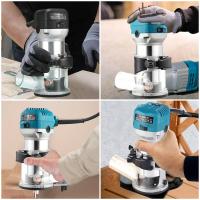 Recortadora eléctrica de madera de 2000W, fresadora de carpintería de 6 engranajes, recortadoras manuales, enrutador de bordes de madera de 40000RPM, herramientas de bricolaje para el hogar - details 5