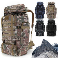 Mochila De Escalada Montañera 80L De Tela Oxford 600D Con Varios Bolsillos Accesorios De Viaje Unisex Para Trekking Y Escalada - details 2