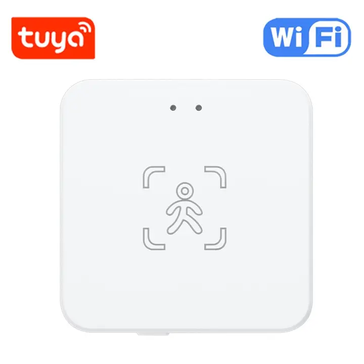 Detector De Presencia Humana Tuya Zigbee Sensor PIR Inteligente Radar De Movimiento Soporte Para Asistente Del Hogar Instalación En Pared Rango De Deteción Estacionaria 0-600 Cm Y Móvil 0-1000 Cm - 1