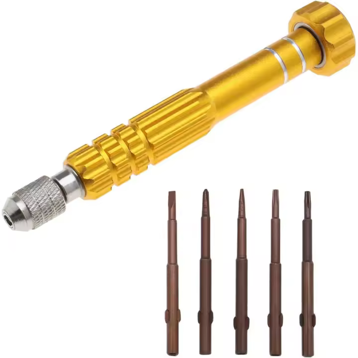 Mini Destornillador de Bolsillo Magnético Multimtifción 5 en 1 para Gafas, Teléfono Inteligente, Tableta, Reloj Electrónico, Kit de Herramientas de Reparación SSITO - 1