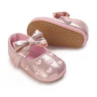 Zapatos De Princesa Para Bebés Recién Nacidos Dorados Rosa Primavera Verano Cómodos Suaves Antideslizantes Para Caminar Talla True Fit Material De Suela De Goma - details 5