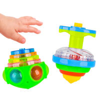 UFO Giratoria LED Para Niños Juguete De Luz Y Música Rotación Interactiva Regalo De Cumpleaños Divertido Juguetes De ABS - details 5