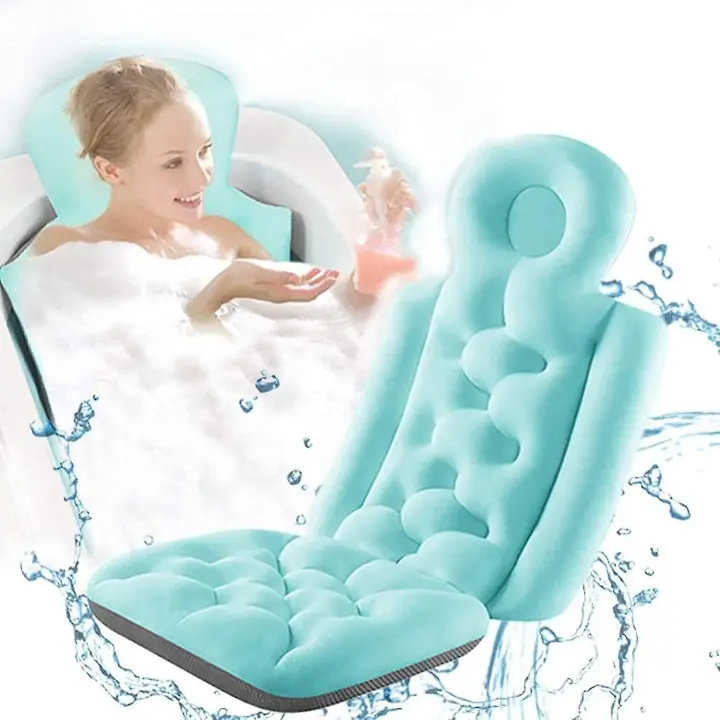 Rosa Eternal Almohada de baño Grande de cuerpo completo, cojín de baño para adultos, Spa, Ducha, bañera, almohada de succión [Kk] - 1