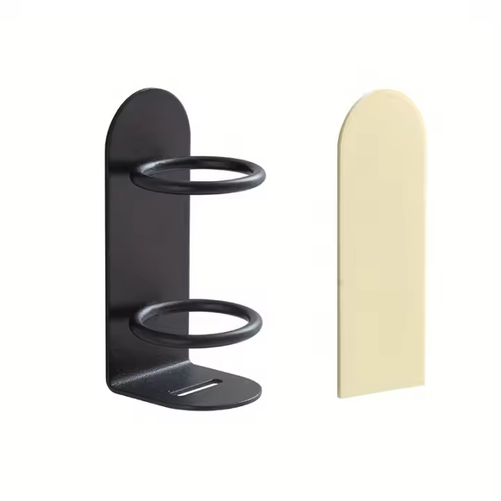 Soporte compacto para cepillo de dientes montado en la pared, estante sin perforaciones, almacenamiento eléctrico, accesorios de baño, 1 unidad - 1