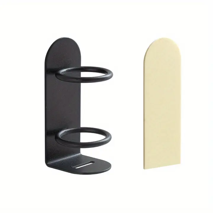 Soporte compacto para cepillo de dientes montado en la pared, estante sin perforaciones, almacenamiento eléctrico, accesorios de baño, 1 unidad - 1