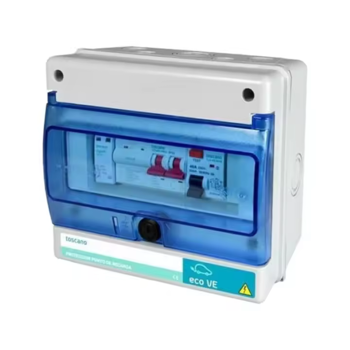 TOSCANO Cuadro monofásico ECO-VE-PRO-2P32T15 | Protección IP65 para punto de recarga VE - 1