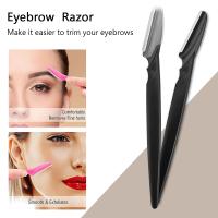 30Pcs/Bote Cepillo De Cejas Con Contenedor Afeitadora De Cejas Segura Herramientas De Corte Para Eliminación De Vello - details 1