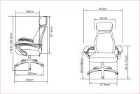 Furniture Style S.L. Silla de Oficina Ergonómica con Malla Transpirable y Reposabrazos Ajustables - details 3