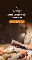 Lámpara De Libro Plegable Con Clip 3 Colores Iluminación LED Batería Recargable Regulable Portátil Para Lectura Y Noche - details 7