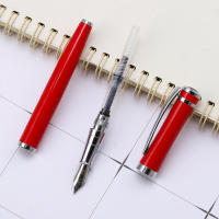Lytwtw's Pluma Fuente De Metal Creativa Para Regalo Negocios Oficina Escuela Suministros Stationery Plumas Regalos - details 1