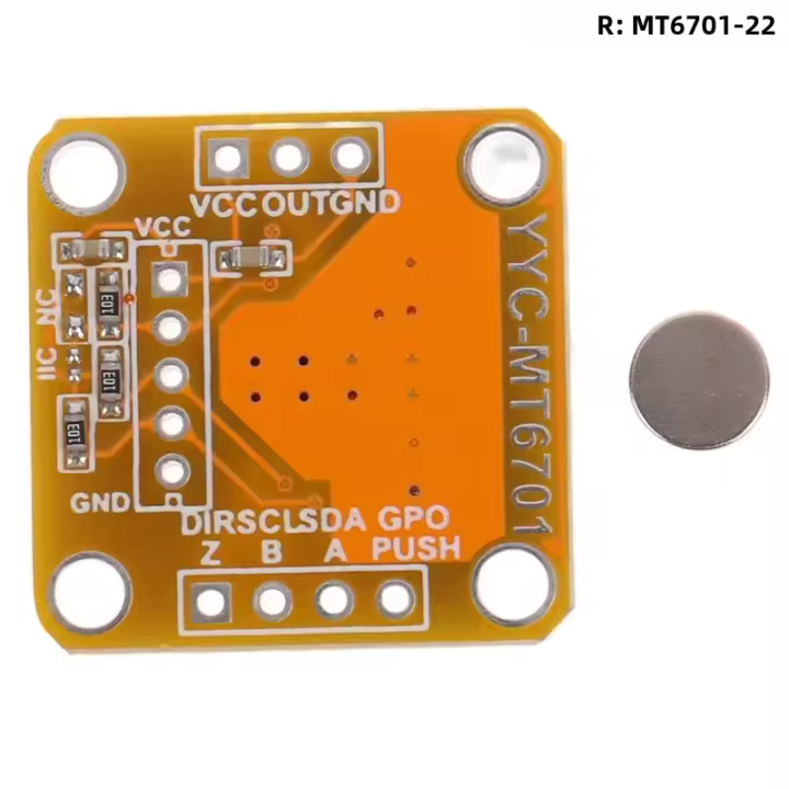 Módulo De Sensor De Medición De Ángulo Por Inducción Magnética MT6701 14bit Precisión Alta Reemplazo Perfecto Para AS5600 - 1