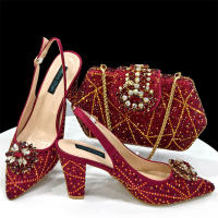 Sandalias De Fiesta Verdes Con Zapatos De Tacón Alto Y Bolso De Venus Chan Estilo INS Punta Redonda Brillante Elegantes Para Mujer - details 48