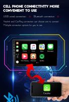 Reproductor De Vídeo Y Radio Para Coche QLED Carplay Car Android Con GPS WIFI Sistema Inteligente Universal 2DIN Compatible Con Toyota Honda Volkswagen Tamaño 7/9/10 Pulgadas RAM 2G ROM 32G USB - details 6