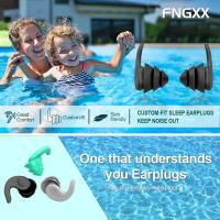 Tapones oidos Natación Niños, 3 Pares de Tapones Oidos Silicona Natacion,Tapones para los Oídos para nadar, surfear para Niños 6-14 Años - details 3