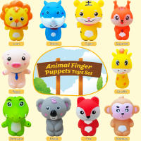 10PCS Teatrillos De Goma Suave Para Niños Juguetes Educativos De Peluche Animal Para Juegos De Rol Y Cuentos Regalo Para Niñas - details 1