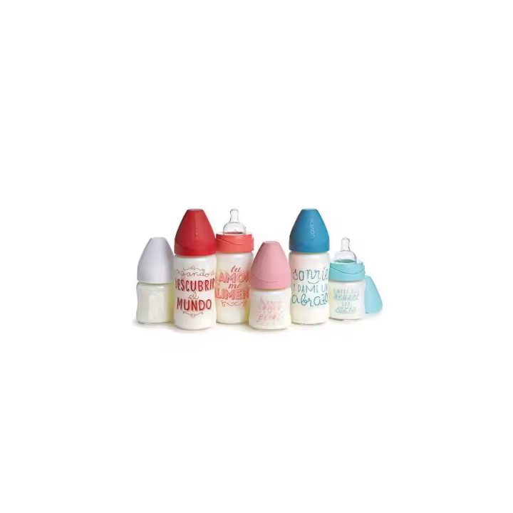 Suavinex Biberon Vidrio Tetina 3 Posiciones - 1