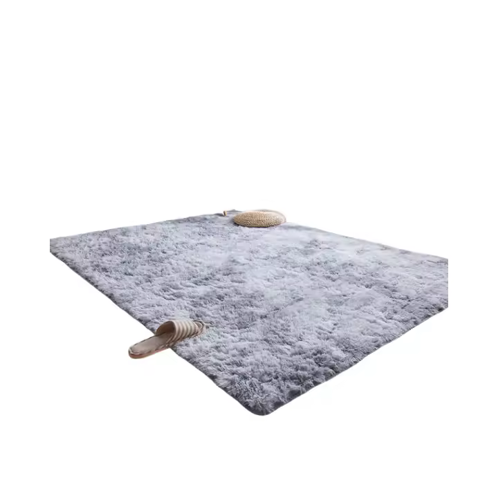 Rugs Bedroom Modern Rugs for Living Room Fluffy Shag Rugs Extra Soft and Cozy Area Rug Thick Fluffy Indoor Anti-Slip Carpet for Living Room Bedroom Girls Kids (Grey White, 160*230cm) - 1