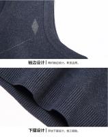 Suéter De Casual Para Hombre Chaqueta Sin Mangas Gruesa Para Otoño E Invierno Suéter De Lana Técnica Estilo Inteligente Con Patrón Geométrico - details 16