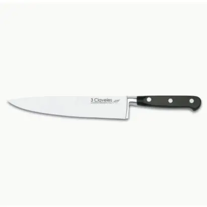 CUCHILLO COCINERO FORGÉ 20 cm   3 Claveles Material: Acero Inoxidable  Materiales mango: POM  Producción: Forjado  Presentación: Estuche  Acabado: Semi - Mate  Modelos: Forgé  Tipo: Cuchillos Cocinero - 1