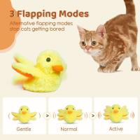 Juguete Eléctrico Para Gatos Juguetón Interactivo Con Pato De Peluche Y Sonido Automático Juguete Inteligente Para Mascotas - details 5