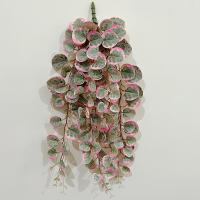 Plantas Artificiales De Vínculos 49cm Hojas De Eucalipto Falsas Para Decoración De Boda Hogar Jardín Material Plástico Falso Verde Para Exposición Al Aire Libre - details 3